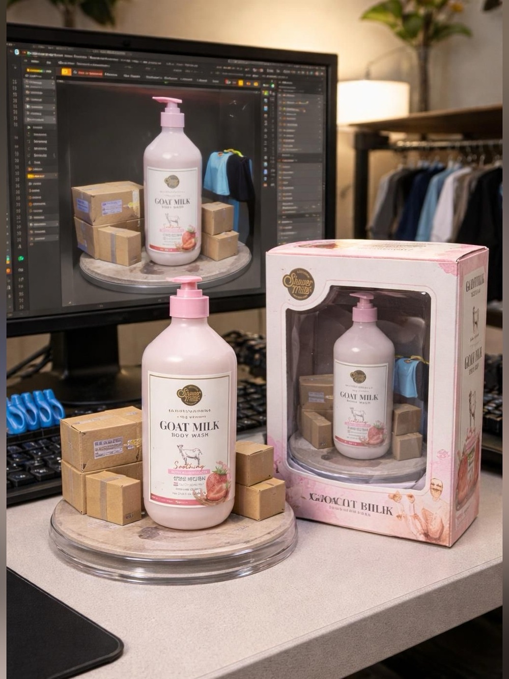 Goat Milk Body Wash - Pink